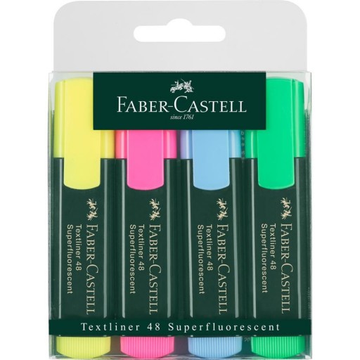 Textmarker Set 4 Culori 1548 Faber-Castell