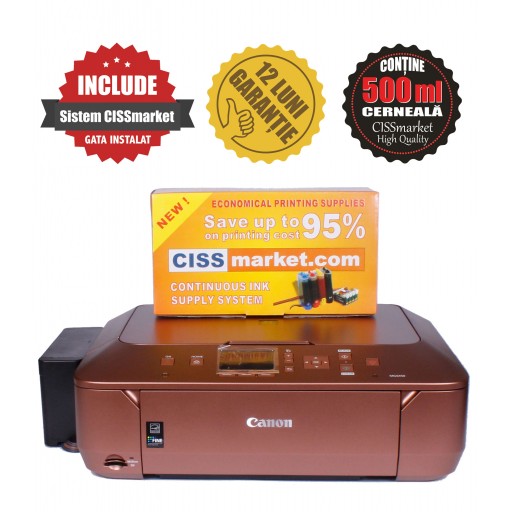 Canon Pixma MG6450 cu sistem CISS frontal badge