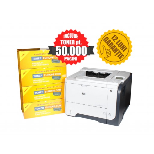 HP LaserJet P3015dn + TONER pt. 5 ani CISSmarket