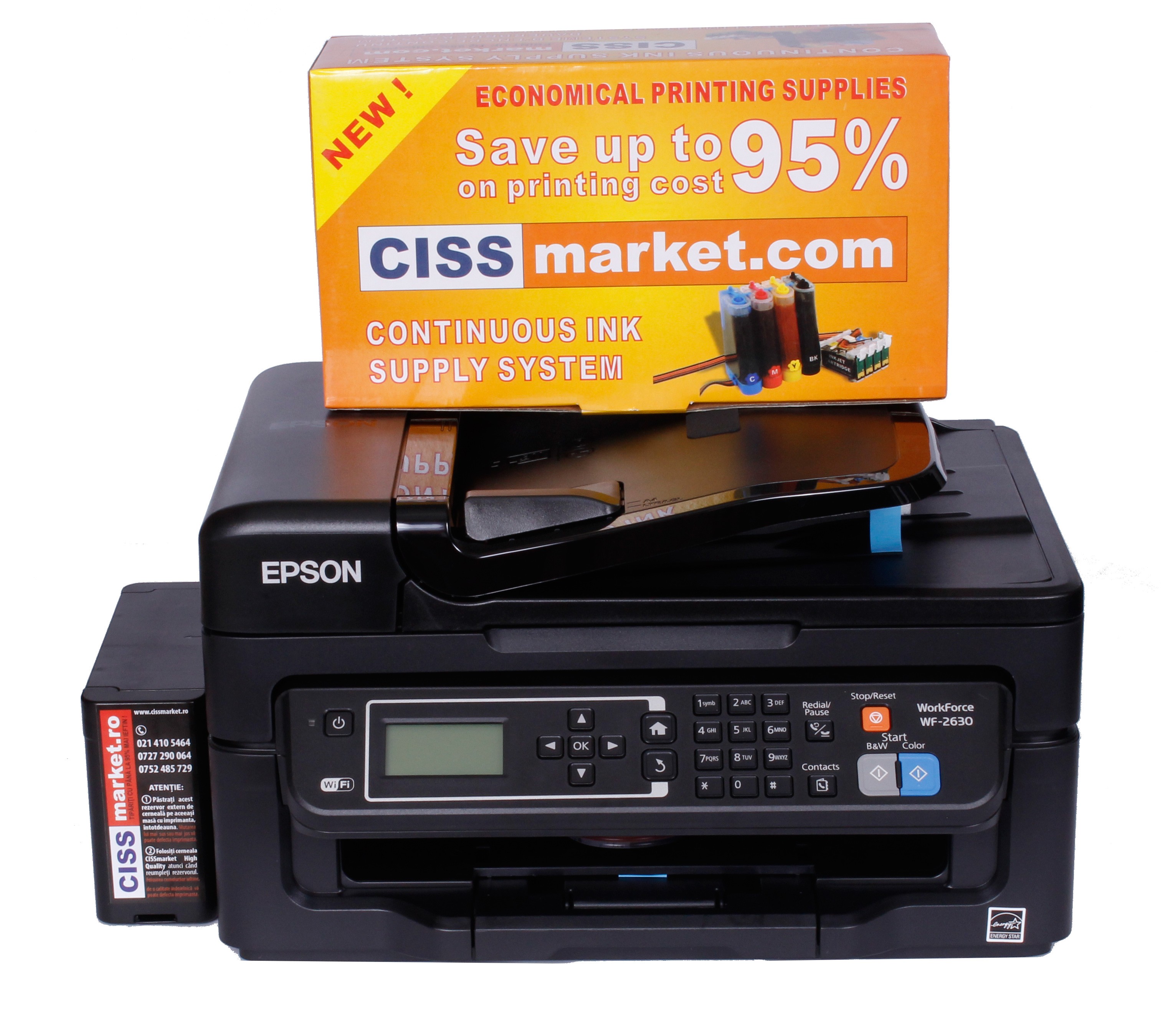 Epson Workforce Wf 2750dwf Cu Ciss Duplex Adf Fax Wifi