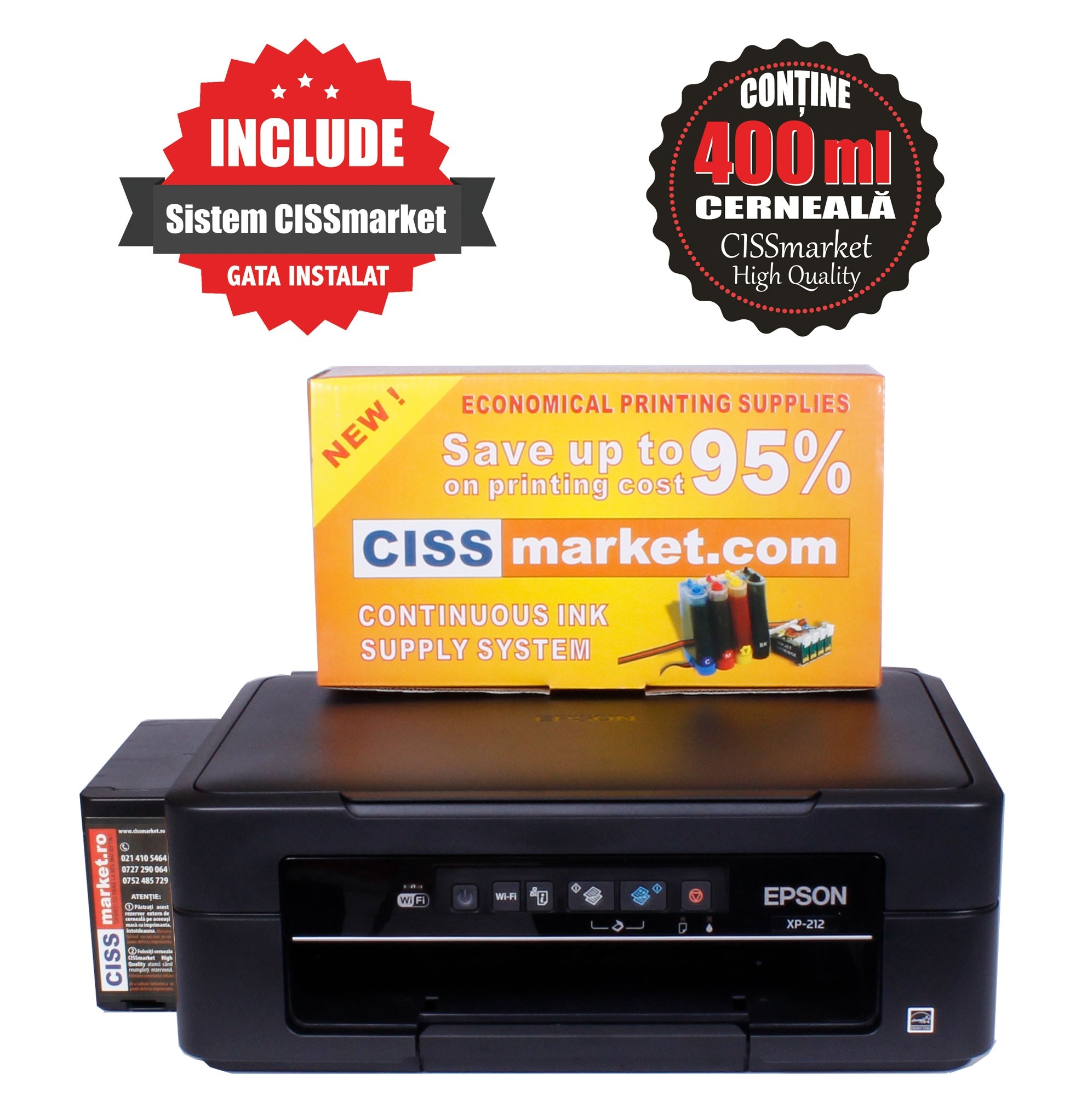 Epson Expression Home XP-245 cu CISS Sublimare | CISSmarket.ro
