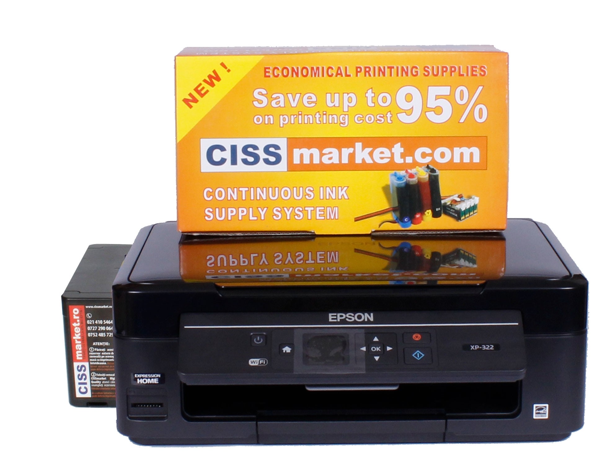 global cleaner wave Epson Expression Home XP-352 CISS, LCD, WiFi | CISSmarket.ro