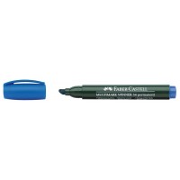 Marker Permanent Varf Tesit Multimark Winner 54 Faber-Castell albastru